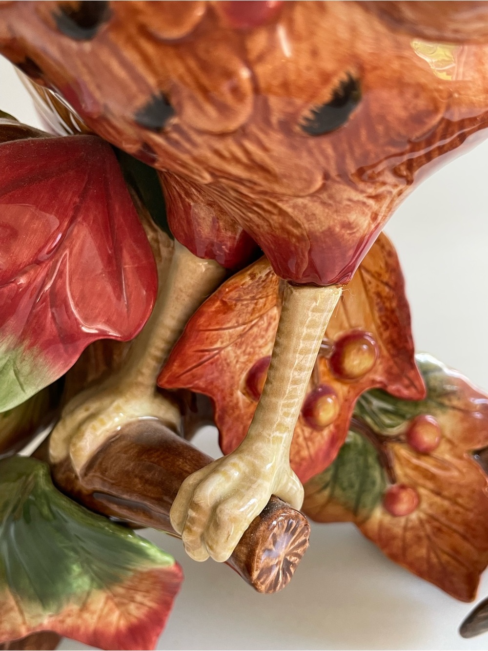 Fitz and Floyd Ceramic Huntington Pheasant pair  warm Autumn colors - Picture 5 of 7